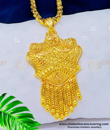 New model gold chain with locket sale